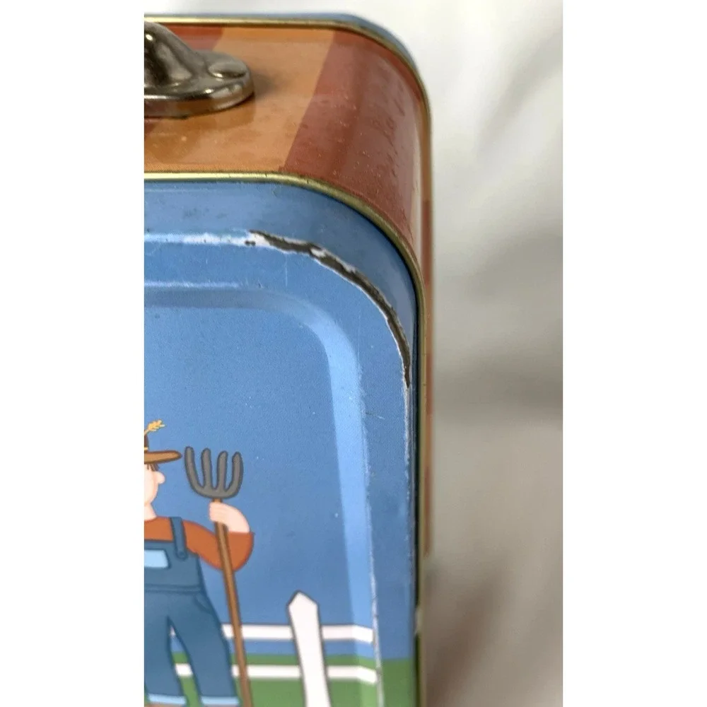 Jack Rabbit Creations Metal Lunch Box Farm Theme Pig Sheep Barn